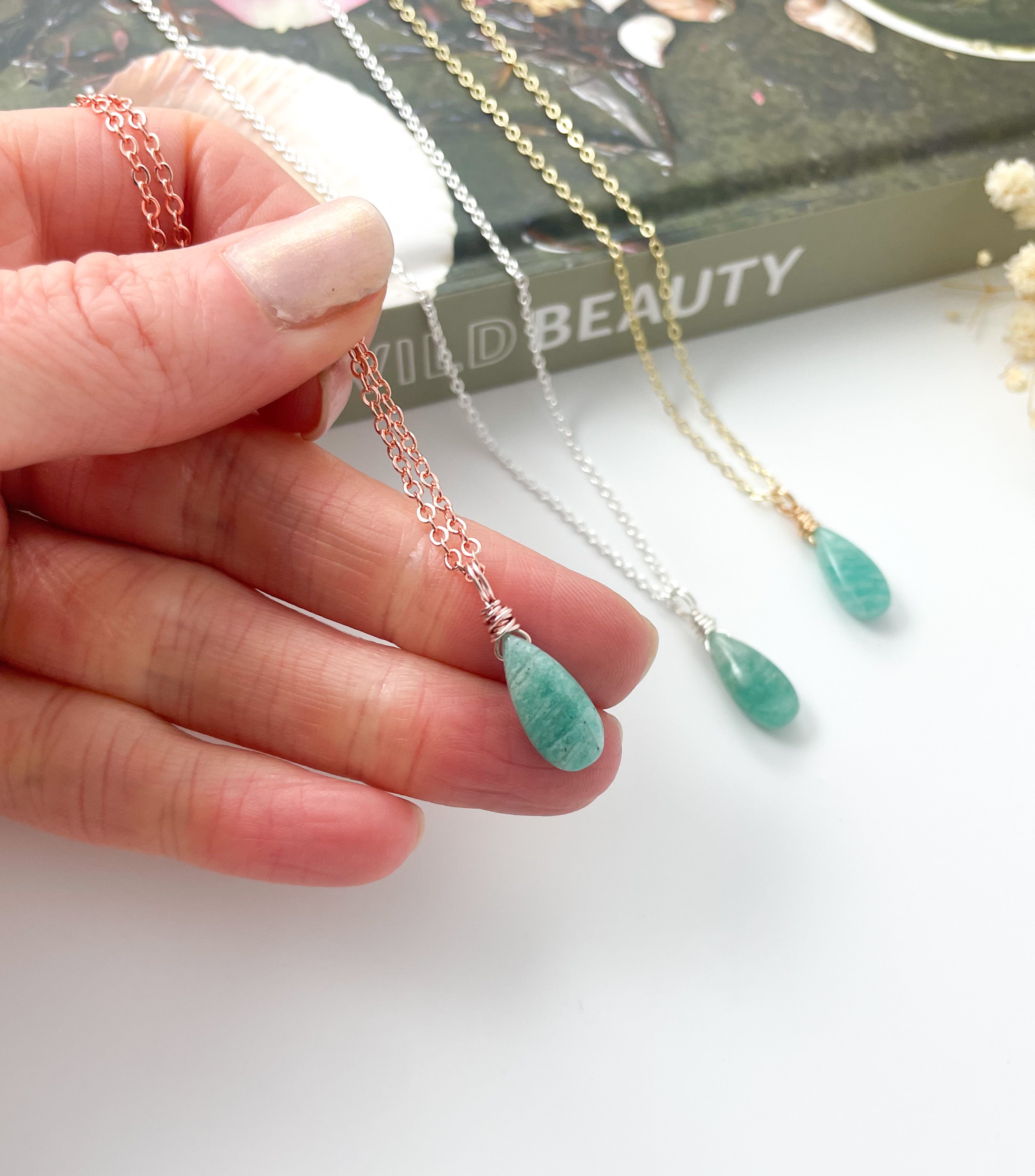 Amazonite Drop - 16 inch