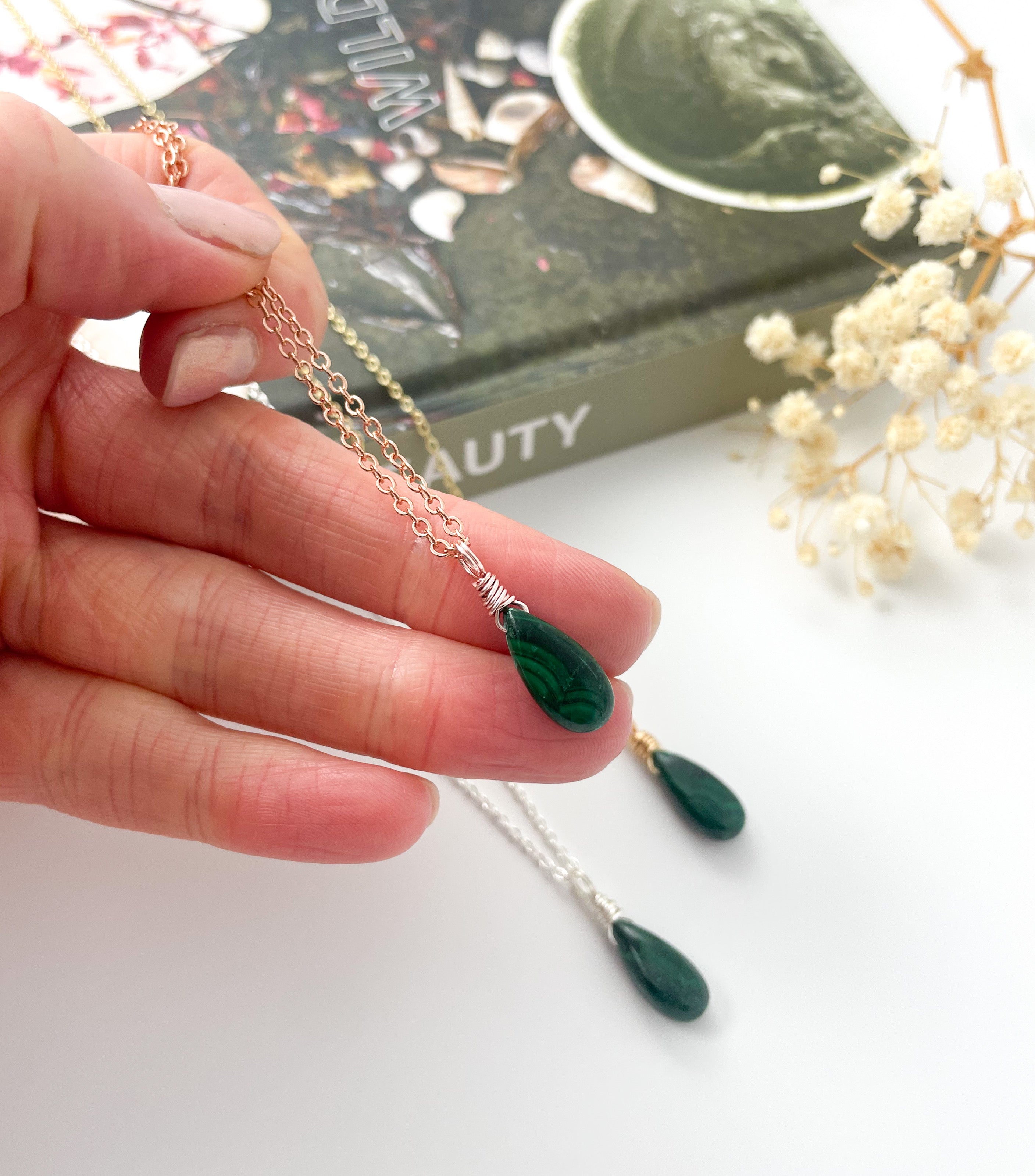 Malachite Drop - 16 inch