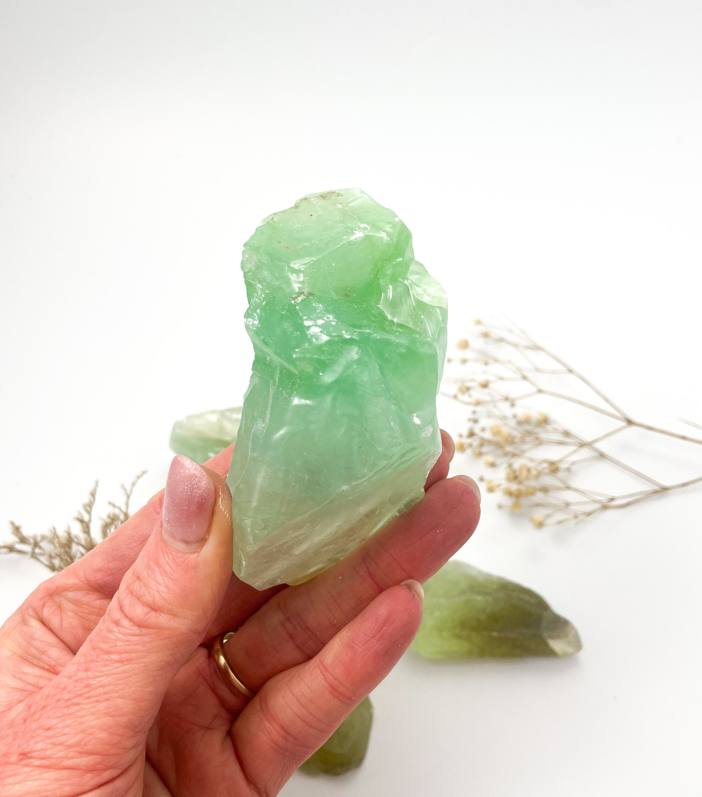 Green Calcite Rough